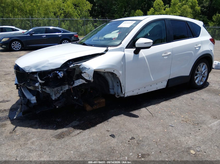 Vin: jm3ke4dy2f0536529, lot: 45614017, mazda cx-5 grand touring 20152