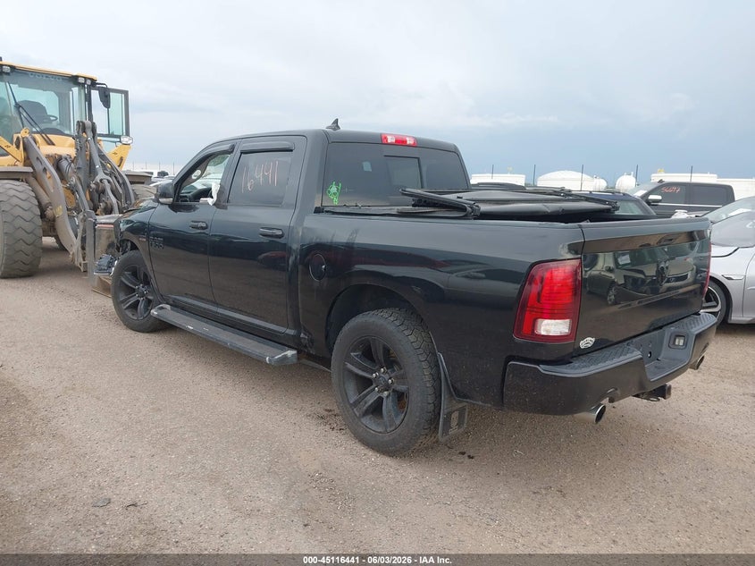 Vin: 1c6rr7mt8js240937, lot: 45614025, ram 1500 sport 20183