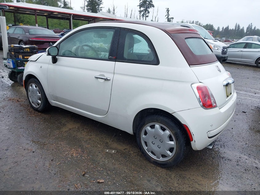 Vin: 3c3cffdr6ft504558, lot: 45614061, fiat 500c pop 20153
