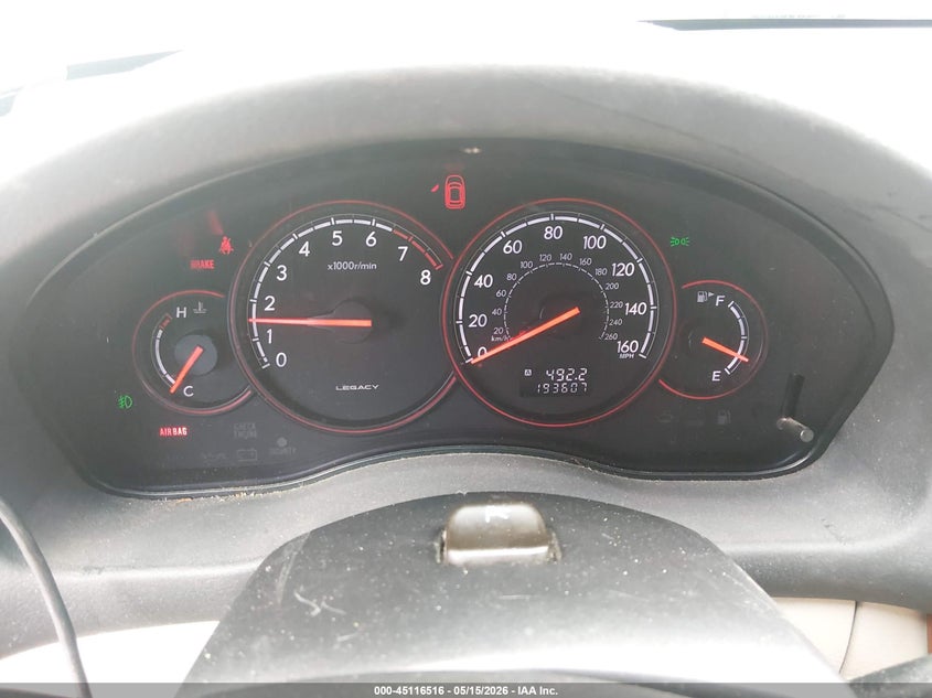 2005 Subaru Legacy 2.5Gt Limited VIN: 4S3BP676056355224 Lot: 45116516