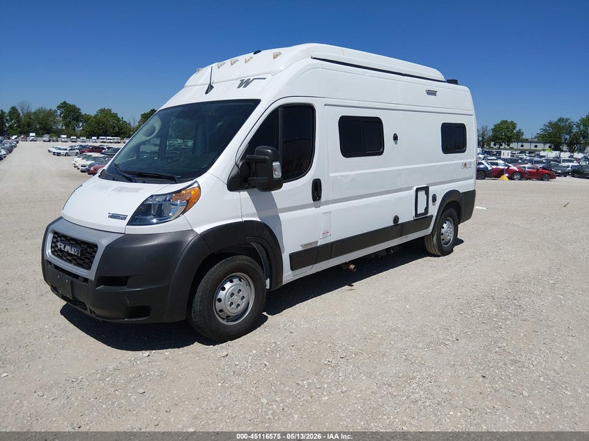 Vin: 3c6lrvdg1ne125604, lot: 45614159, ram promaster 2500 high roof 159 wb 20222