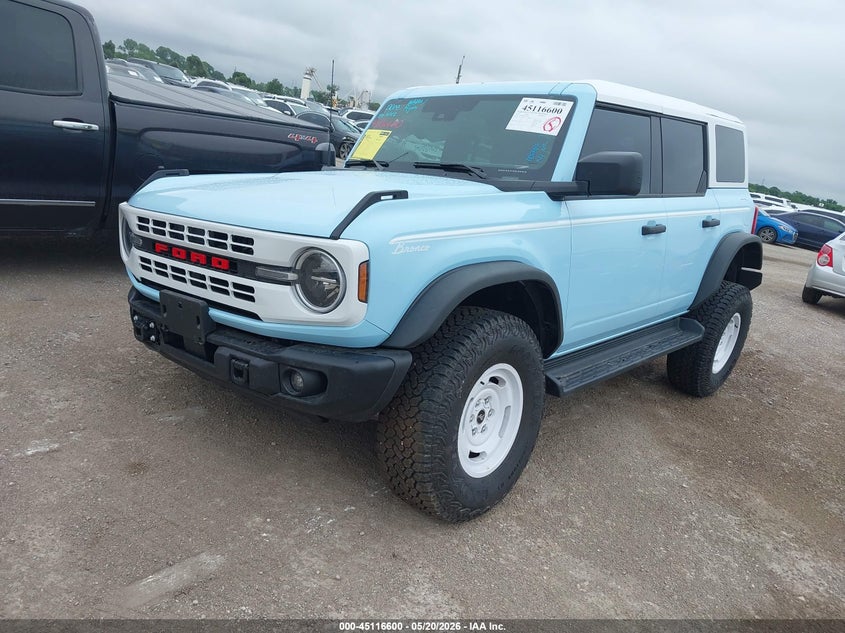 Vin: 1fmee4dp6slb48219, lot: 45614183, ford bronco heritage edition 20252