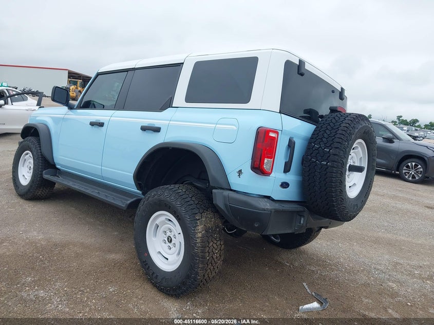 Vin: 1fmee4dp6slb48219, lot: 45614183, ford bronco heritage edition 20253