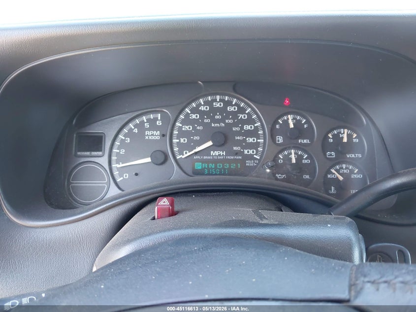 2002 Chevrolet Avalanche 1500 VIN: 3GNEK13T92G288053 Lot: 45116613