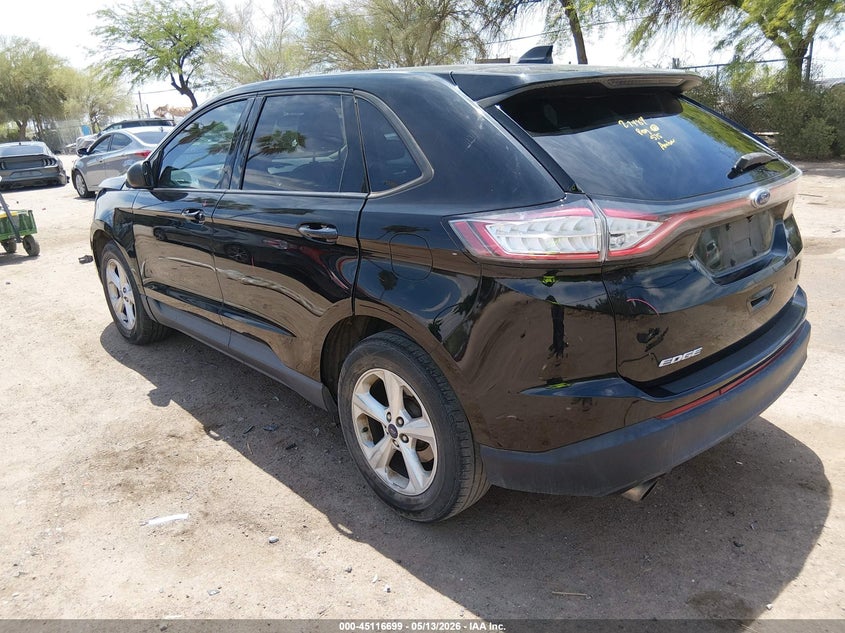 Vin: 2fmpk3g92gbb11667, lot: 45614283, ford edge se 20163