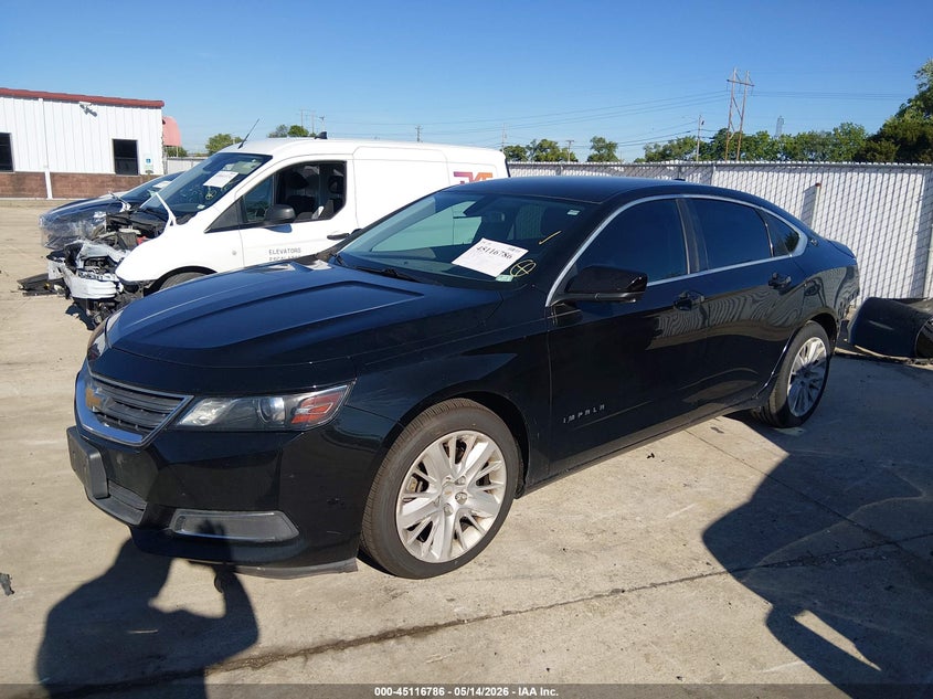 Vin: 2g11z5sl4f9293889, lot: 45614370, chevrolet impala ls 20152