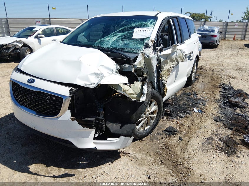 Vin: kndma5c17j6350031, lot: 45614451, kia sedona l 20182