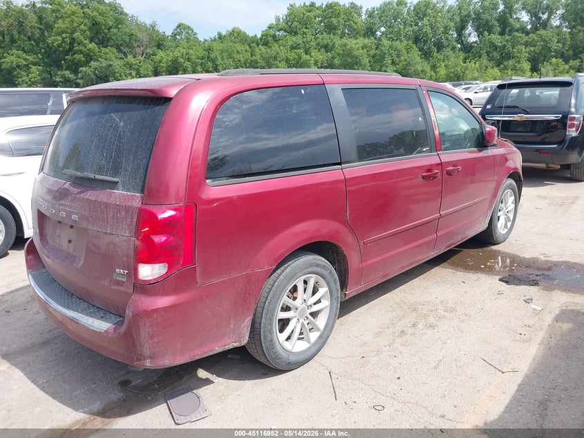 Vin: 2c4rdgcgxer291729, lot: 45614536, dodge grand caravan sxt 20144