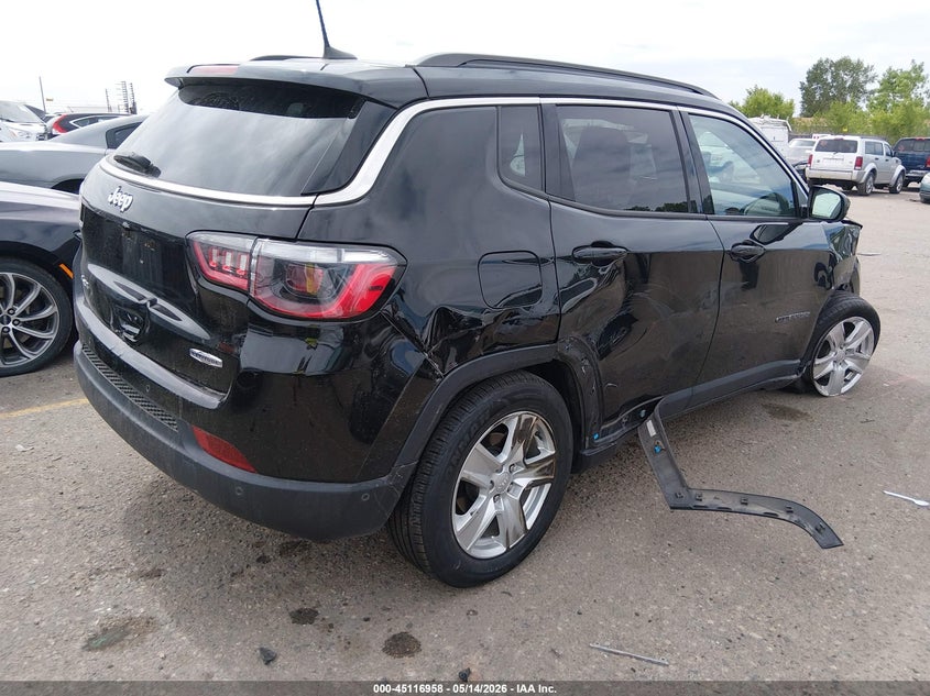 Vin: 3c4njdbb1nt121669, lot: 45614542, jeep compass latitude 4x4 20224
