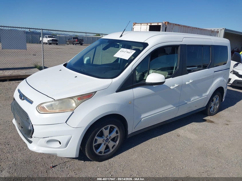 Vin: nm0ge9g74f1185452, lot: 45614631, ford transit connect titanium 20152
