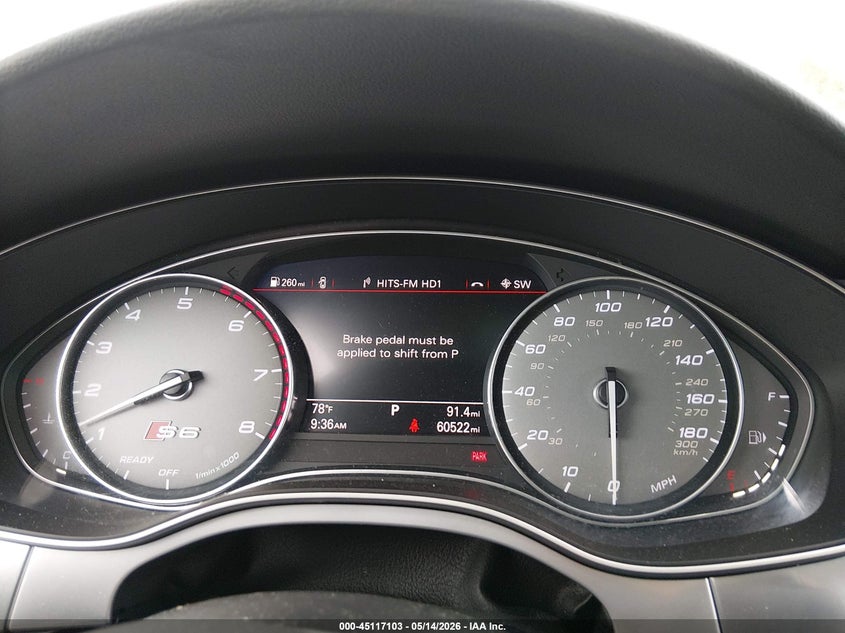 2016 Audi S6 4.0T Premium Plus VIN: WAUH2AFC6GN052800 Lot: 45117103
