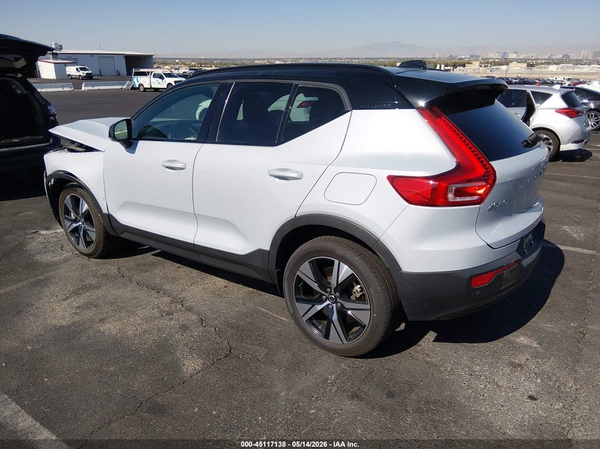 Vin: yv4ed3ur8n2735130, lot: 45614722, volvo xc40 recharge pure electric p8 twin plus 20223