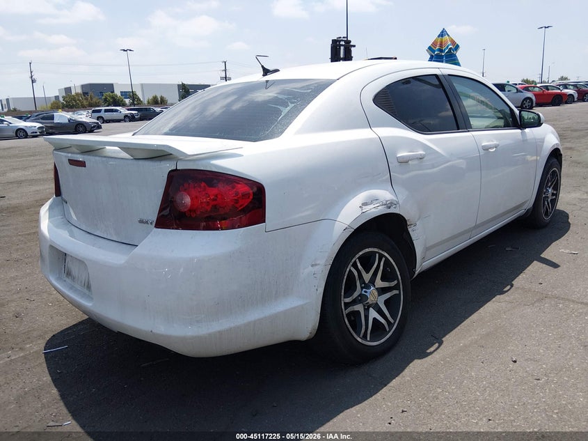 Vin: 1c3cdzcg3dn526280, lot: 45614809, dodge avenger sxt 20134