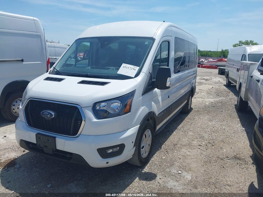 Vin: 1fbax2c86ska73494, lot: 45614840, ford transit-350 passenger van xlt 20252