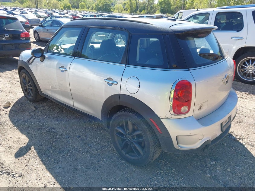 2011 Mini Cooper 1.6 Mini Cooper S Countryman grey Lot 111045117263 Vin WMWZC3C52BWL79359