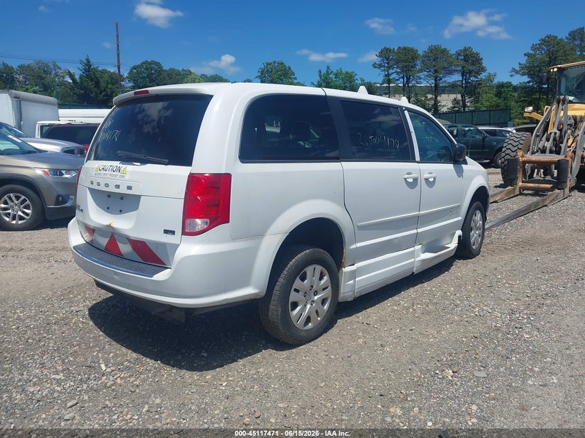 Vin: 2c7wdgbg6fr599408, lot: 45615055, dodge grand caravan se 20154
