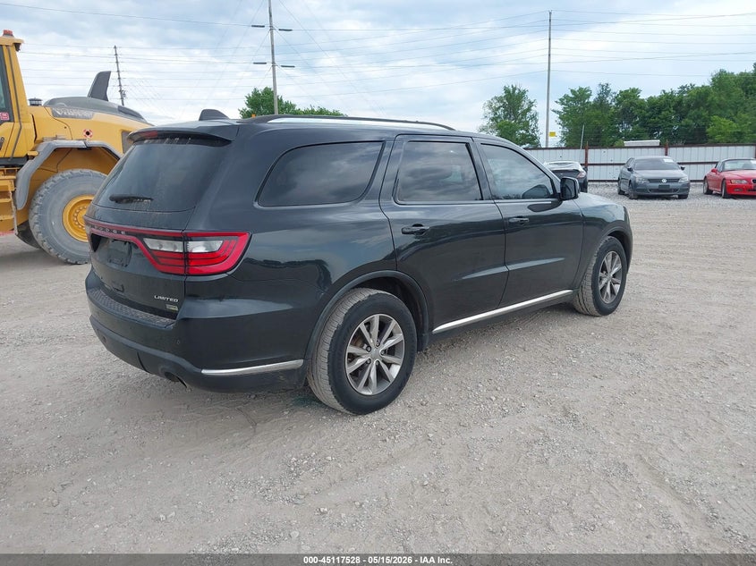 Vin: 1c4rdhdg2ec590189, lot: 45615112, dodge durango limited 20144