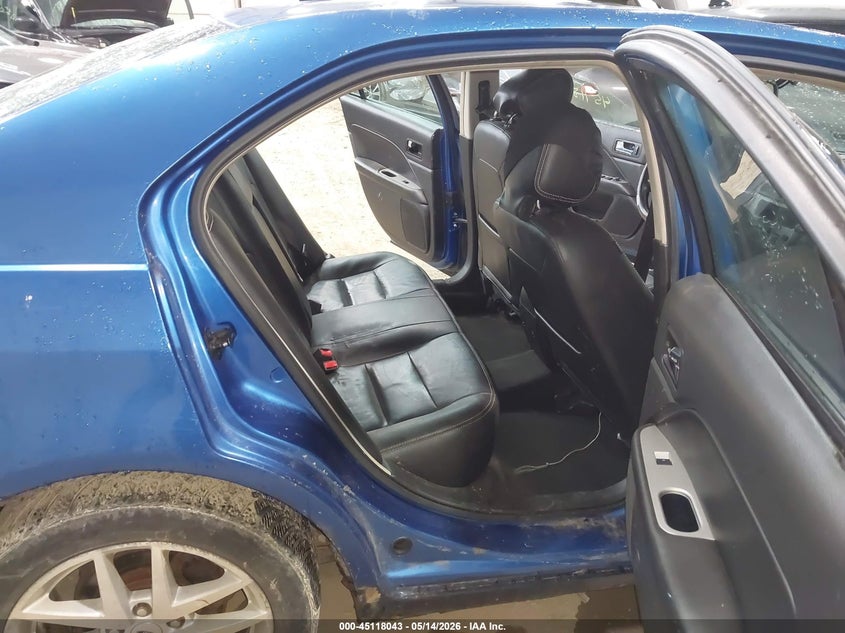 2012 Ford Fusion 2.5 Sel Blue Lot 111045118043 Vin 3FAHP0JA9CR371075