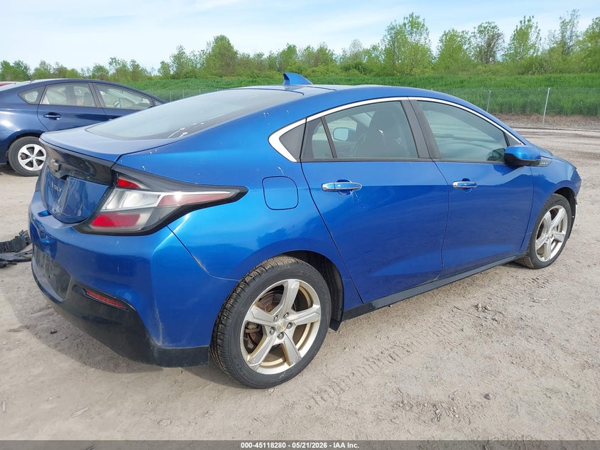 Vin: 1g1ra6s50hu120796, lot: 45615896, chevrolet volt lt 20174