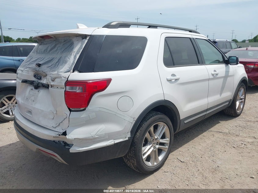 Vin: 1fm5k7d89hgb90792, lot: 45616193, ford explorer xlt 20174