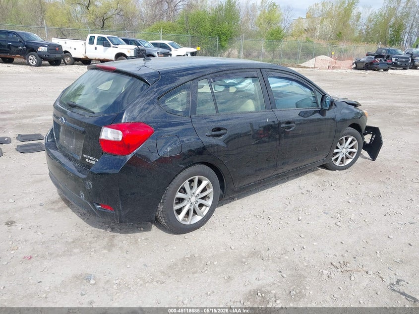Vin: jf1gpac68eh340317, lot: 45616301, subaru impreza 2.0i premium 20144