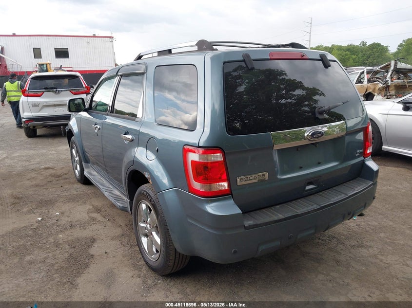 Vin: 1fmcu9eg1bka41249, lot: 45616312, ford escape limited 20113