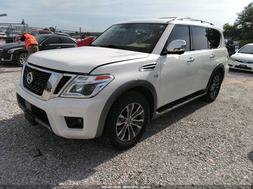 Vin: jn8ay2nc8l9616352, lot: 45616442, nissan armada sl 4wd 20202