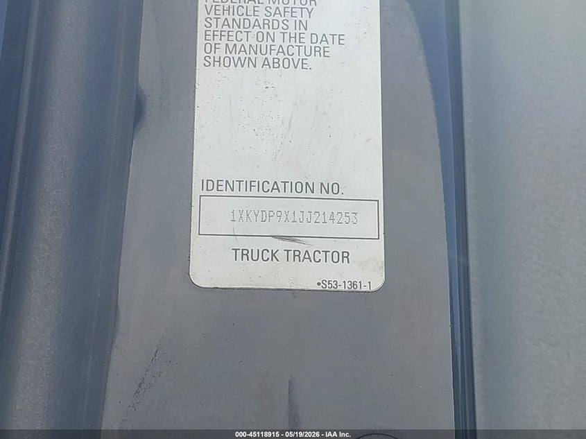 2018 KENWORTH T680 auction photo 8