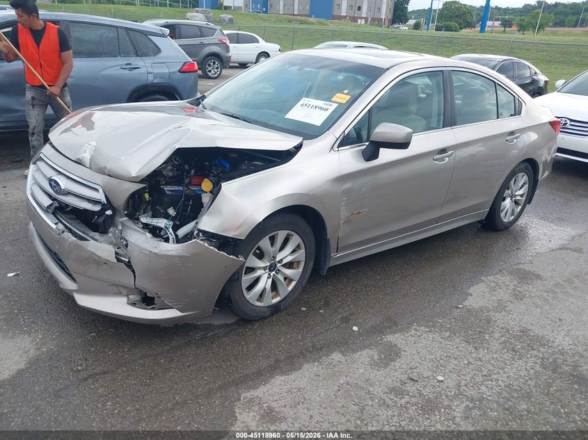 Vin: 4s3bnbe62f3007574, lot: 45616576, subaru legacy 2.5i premium 20152