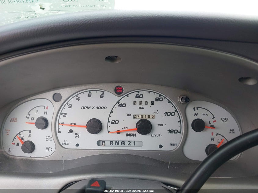 2002 Ford Explorer Sport Trac VIN: 1FMZU77E22UB98271 Lot: 45119008