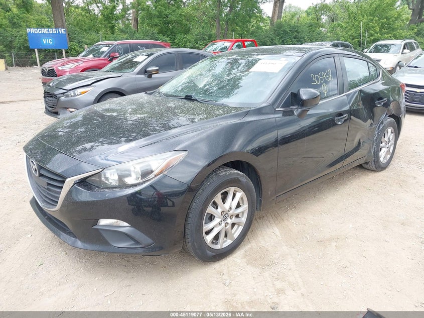 Vin: jm1bm1u73g1305958, lot: 45616693, mazda mazda3 i sport 20162