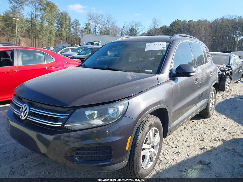 2016 Volkswagen Tiguan S WVGAV7AX5GW604687 photo 1