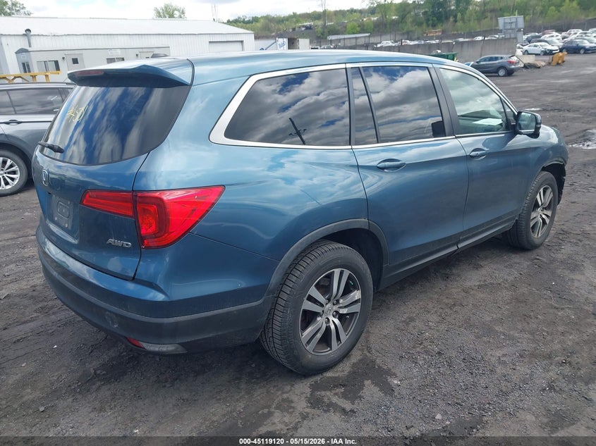 Vin: 5fnyf6h50gb058805, lot: 45616736, honda pilot ex-l 20164