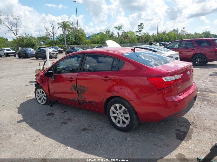 Vin: knadm4a37f6491207, lot: 45616833, kia rio lx 20153
