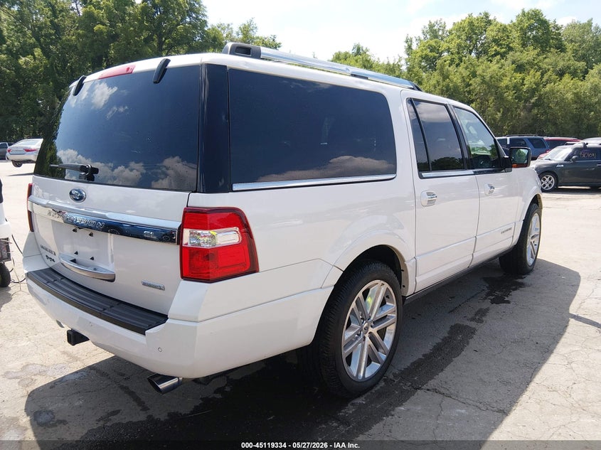 Vin: 1fmjk1mt3hea39331, lot: 45616950, ford expedition el platinum 20174