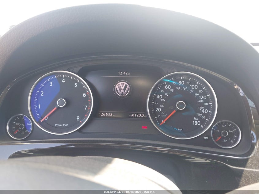 2012 Volkswagen Touareg Vr6 Sport VIN: WVGFF9BP7CD002442 Lot: 45119473