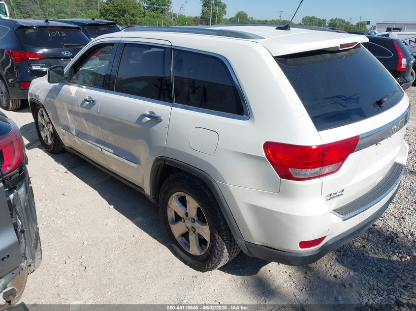 Vin: 1j4rr5ggxbc738350, lot: 45617161, jeep grand cherokee limited 20113