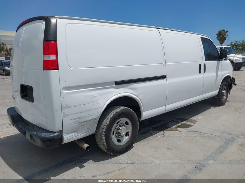 Vin: 1gcwgbfg9l1263480, lot: 45617176, chevrolet express cargo rwd 2500 extended wheelbase wt 20204