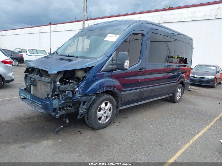 Vin: 1fbzx2cg1hka39739, lot: 45617189, ford transit-350 xlt 20172