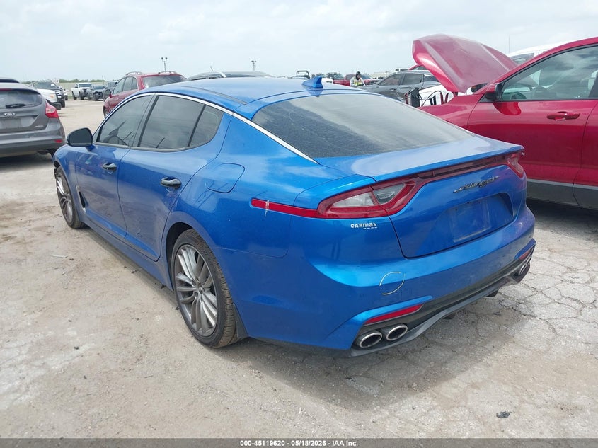 Vin: knae15laxj6041218, lot: 45617236, kia stinger 20183