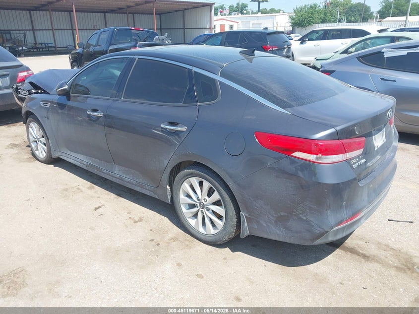 Vin: 5xxgu4l36hg160510, lot: 45617287, kia optima ex 20173