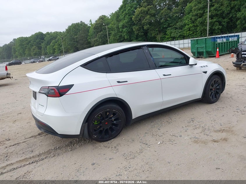 Vin: 5yjygdee1mf157165, lot: 45617370, tesla model y long range dual motor all-wheel drive 20214