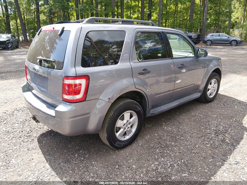 2008 Ford Escape 3.0 Xlt grey Lot 111045119829 Vin 1FMCU03198KB10921