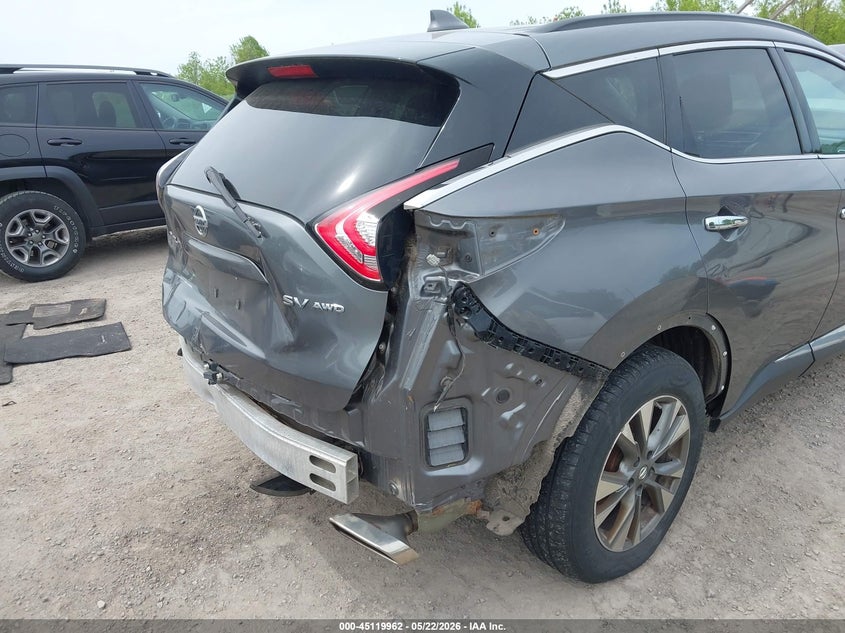 2017 Nissan Murano Sv VIN: 5N1AZ2MH9HN114353 Lot: 45119962