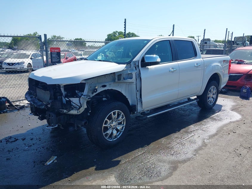 Vin: 1fter4fh8kla07425, lot: 45617672, ford ranger lariat 20192