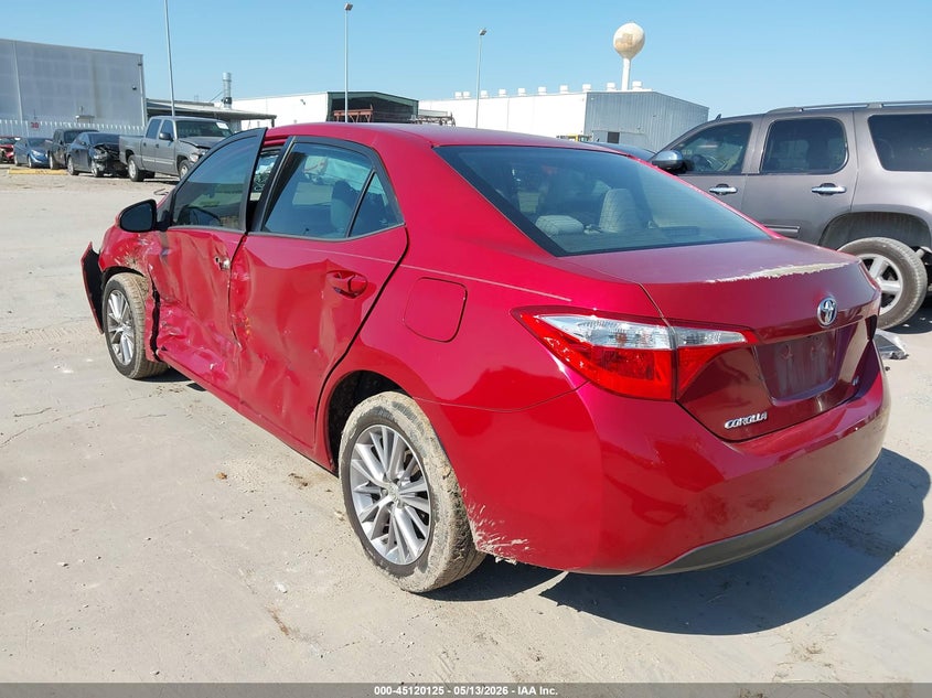 2015 TOYOTA COROLLA SEDAN 1.8L I-4 DOHC, VVT, 132HP