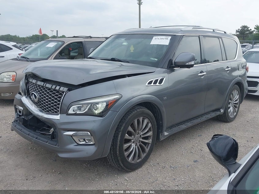 Vin: jn8az2nf7f9570931, lot: 45617814, infiniti qx80 20152