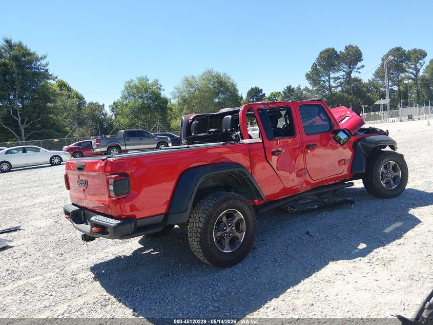 Vin: 1c6jjtbg9nl102844, lot: 45617845, jeep gladiator rubicon 4x4 20224