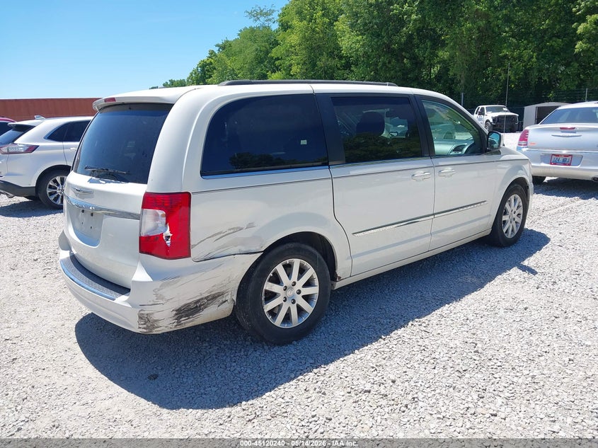 Vin: 2c4rc1bg6dr559529, lot: 45617856, chrysler town & country touring 20134