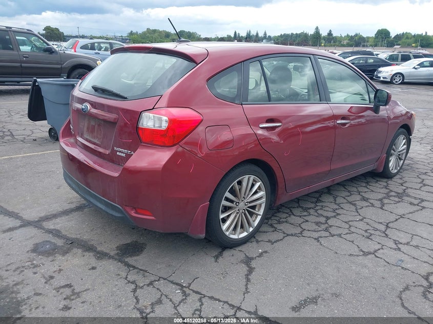 Vin: jf1gpak66ch244443, lot: 45617874, subaru impreza 2.0i limited 20124
